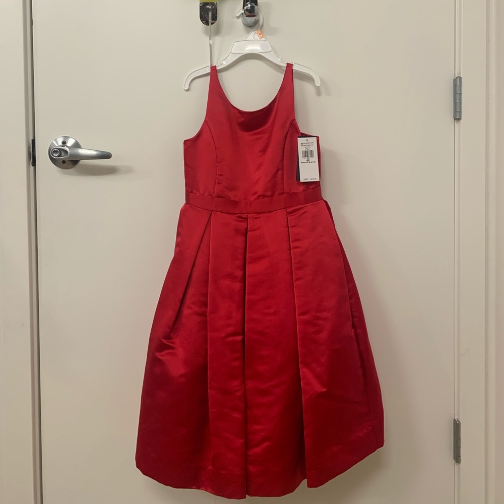 Original Ralph Lauren Ruby Red Satin Ballgown